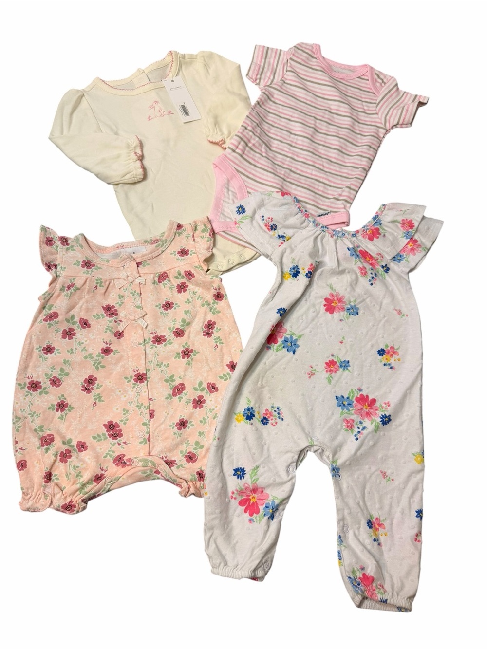 Janie and Jack Laura Ashley Baby Girl 4 Pc Outfit Bundle 0-6M NWT Floral